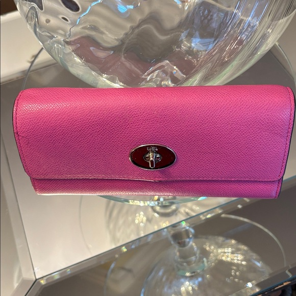 Coach Embossed Textured Leather Slim Envelope Wallet Pouch F52345 - Picture 3 of 11